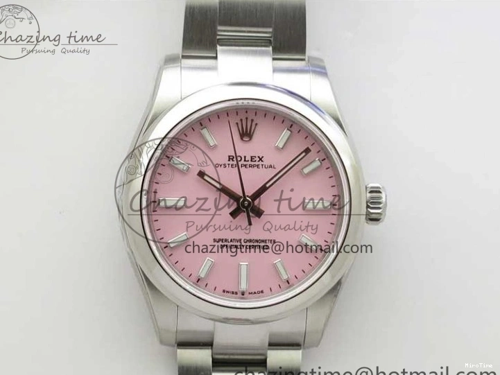 MiroTime 1103 Oyster Perpetual 31mm 277200 EWF Best Edition Pink Dial on SS Bracelet 6T Sophisticated 2776